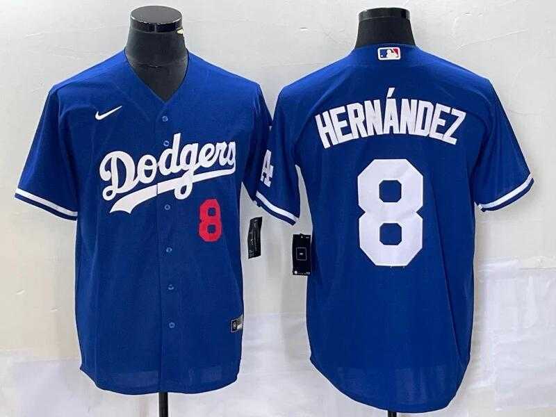 Men%27s Los Angeles Dodgers #8 Enrique Hernandez Blue Flex Base Stitched Baseball Jersey->mlb womens jerseys->MLB Jersey